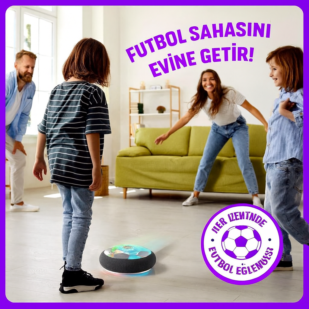 LED Işıklı Uçan Futbol Topu ile Sınırsız Eğlence!